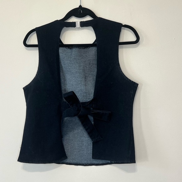 Vintage-Inspired Forever 21 Denim Top (Size XL) NAVY - Picture 2 of 5